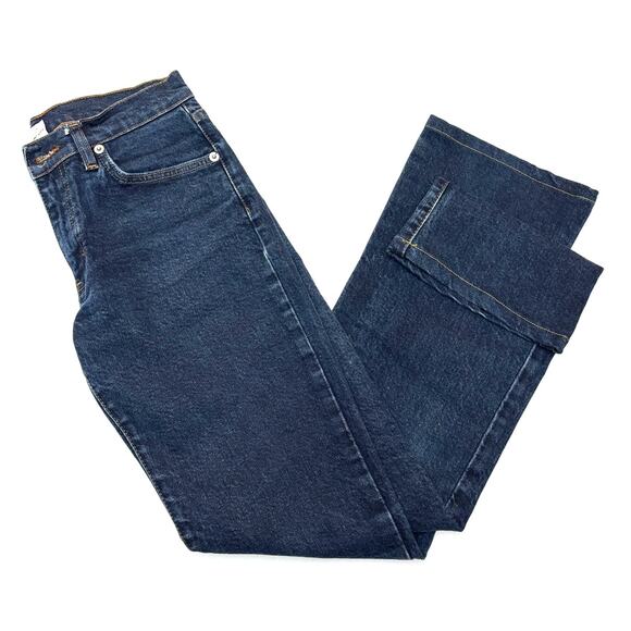 CALVIN KLEIN Women’s Dark Wash Bootcut Jeans | Size 1 | 26W x 28.5 L - Picture 1 of 8